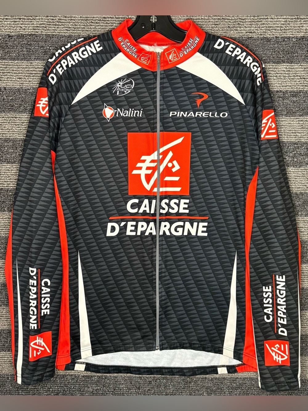 2007 Nalini Caisse d'Épargne UCI World Tour Pro Cycling Team LS Jersey Size 5/XL
